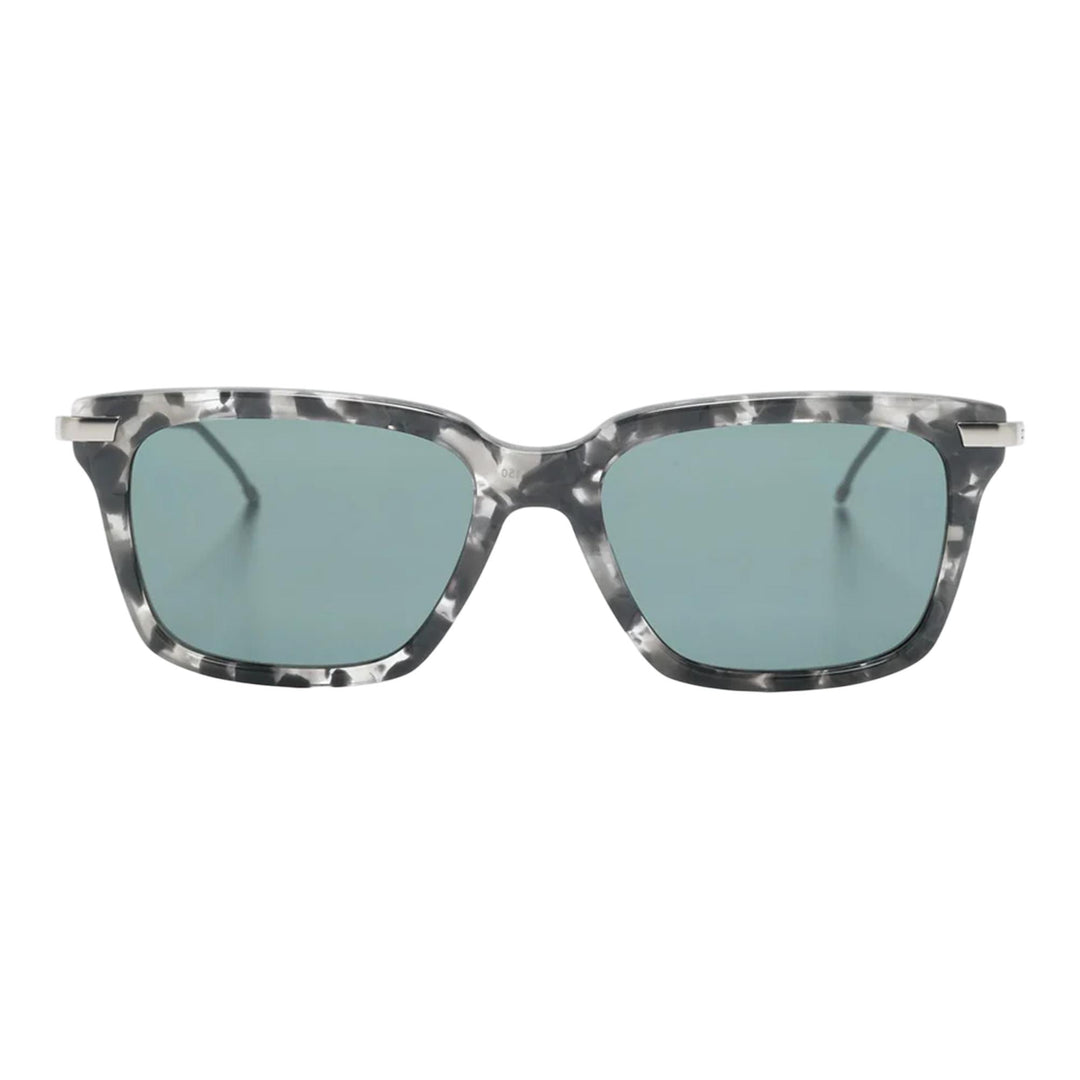Club21 - Thom Browne - Acetate And Titanium Rectangular Sunglasses Unisex - EYEWEAR - Charcoal