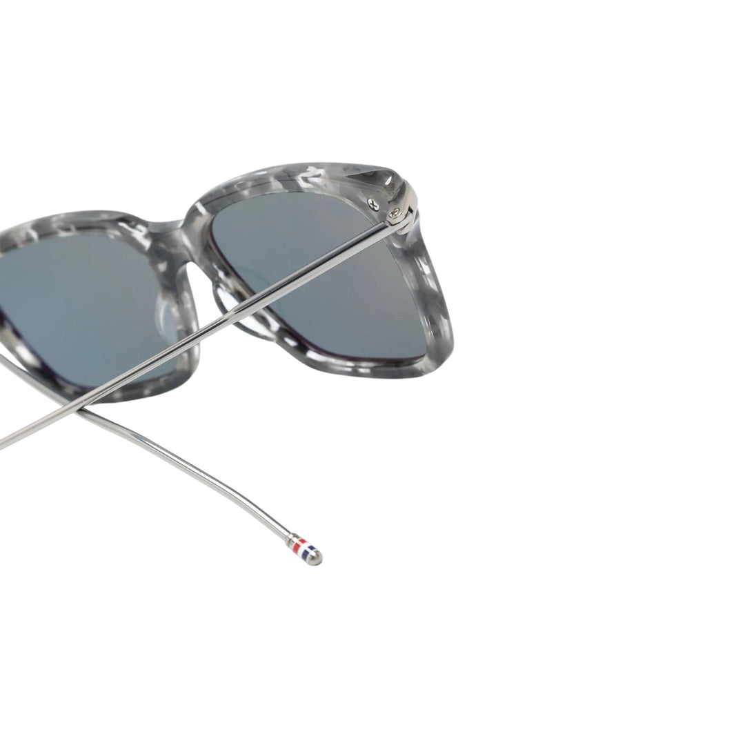 Club21 - Thom Browne - Acetate And Titanium Rectangular Sunglasses Unisex - EYEWEAR - Charcoal