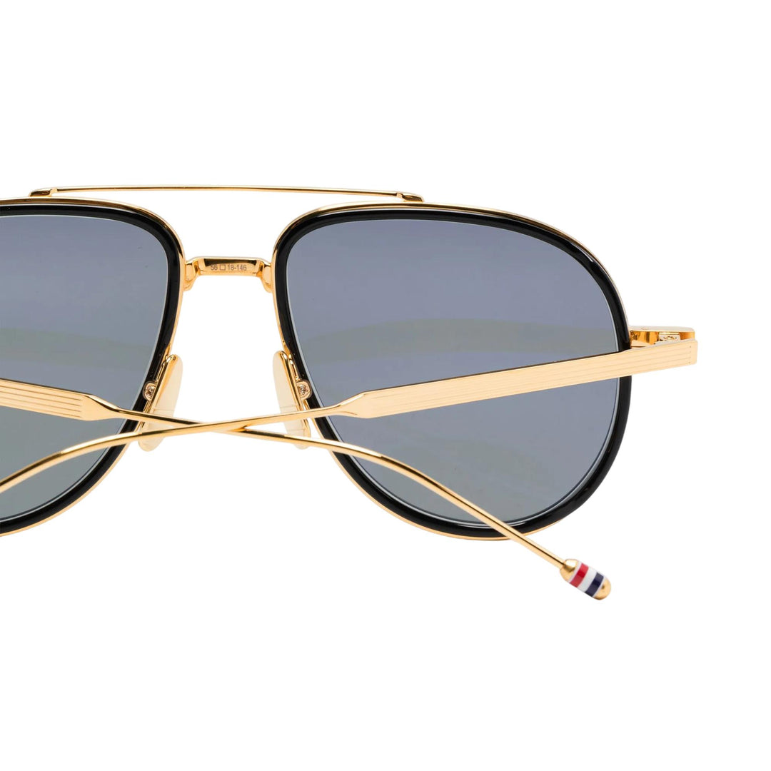Club21 - Thom Browne - Acetate Aviator Sunglasses Unisex - EYEWEAR - Gold