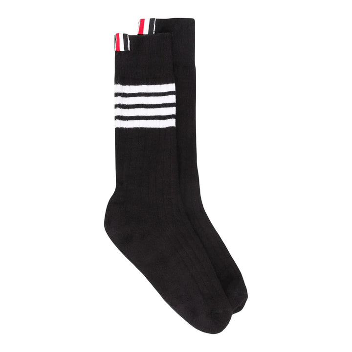 Club21 - Thom Browne - Athletic Mid Calf Socks Men - SOCKS - Black