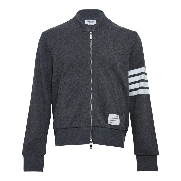 Club21 - Thom Browne - Classic Loopback 4-Bar Bomber Men - SWEATERS - Charcoal