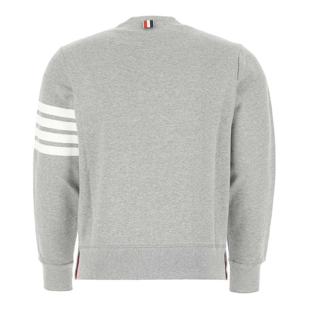 Club21 - Thom Browne - Classic Loopback 4-Bar Sweatshirt Men - SWEATSHIRTS - Light Grey