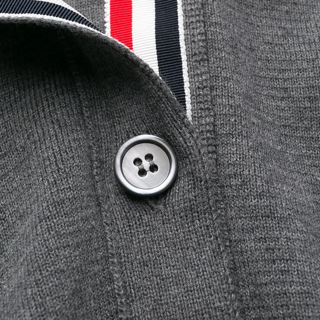 Thom-Browne-Classic-Milano-Stitch-Cardigan-Grey-7
