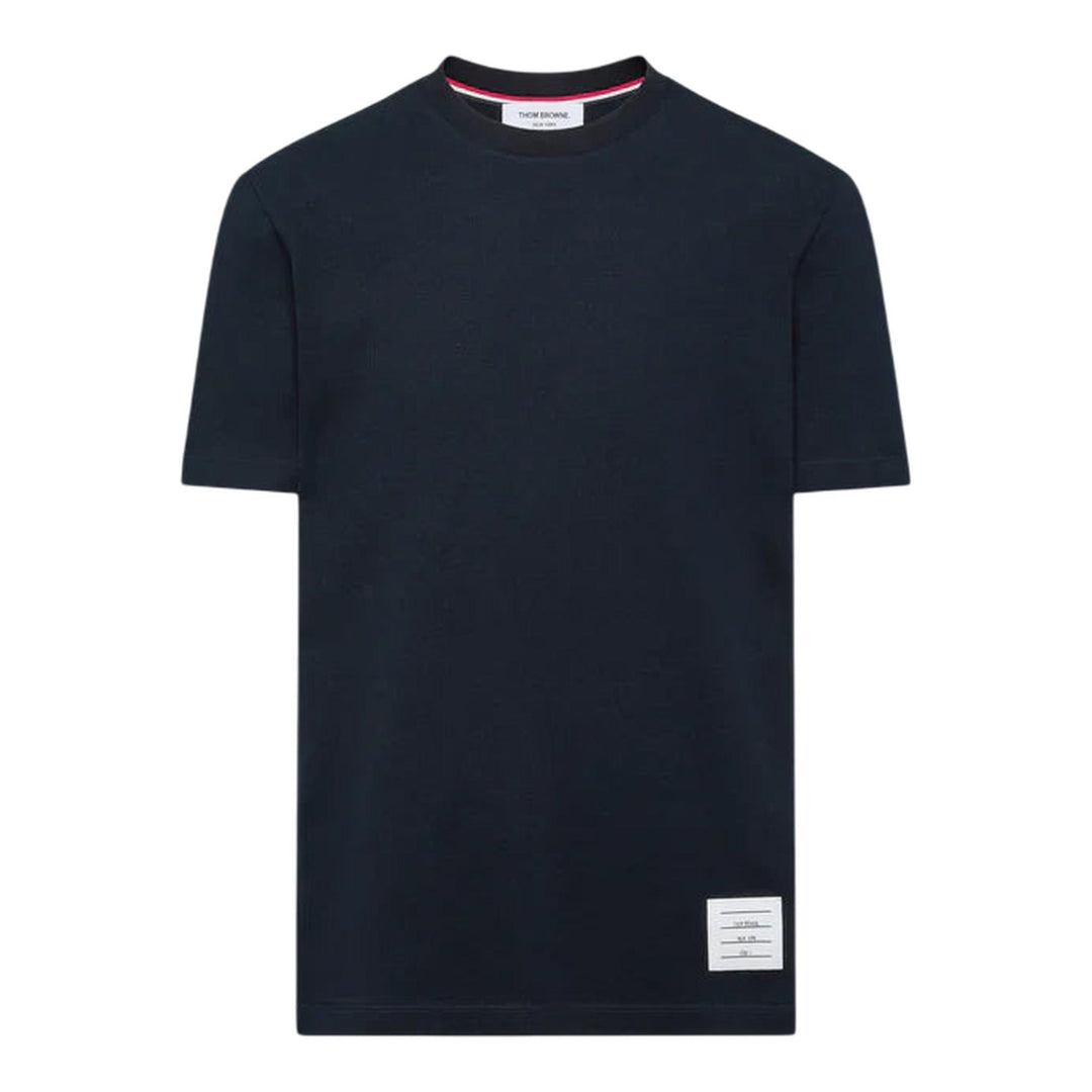 Club21 - Thom Browne - Classic Pique 4-Bar Tee Men - TEES - Navy