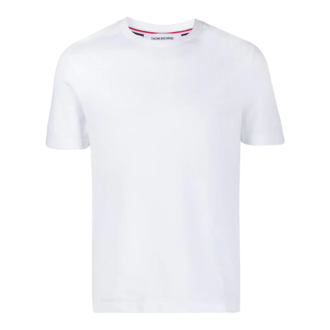 Club21 - Thom Browne - Classic Pique 4-Bar Tee Men - TEES - White