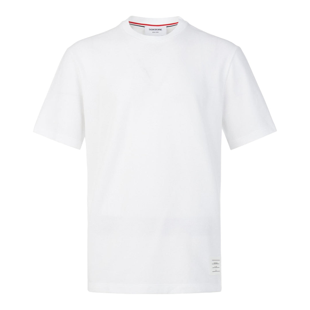 Club21 - Thom Browne - Classic Pique 4-Bar Tee Men - TEES - White