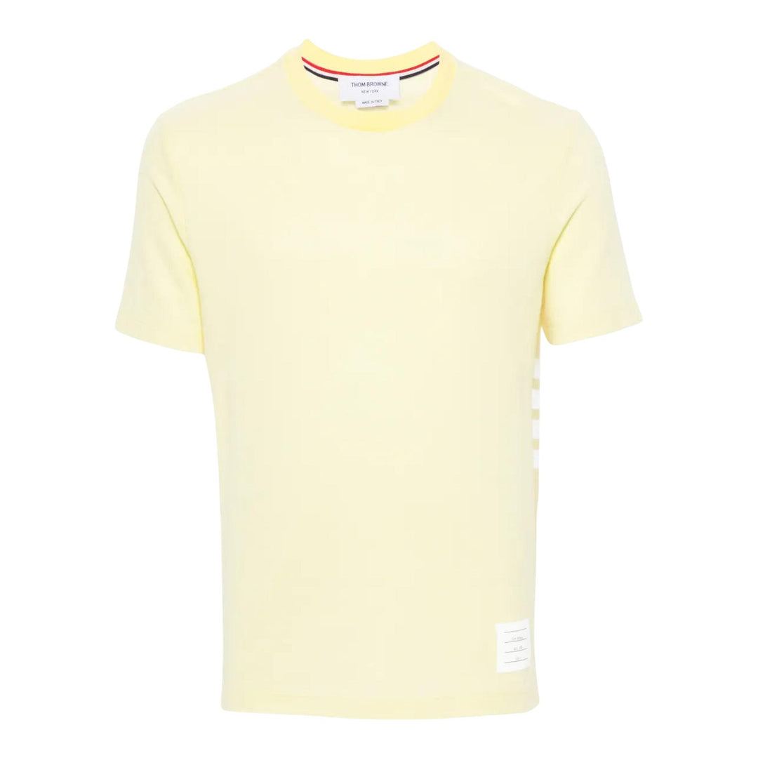 Club21 - Thom Browne - Classic Pique 4-Bar Tee Men - TEES - Yellow