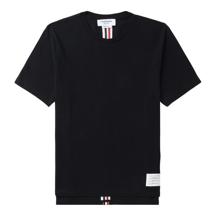 Club21 - Thom Browne - Classic Pique Stripe Tee Men - TEES - Navy