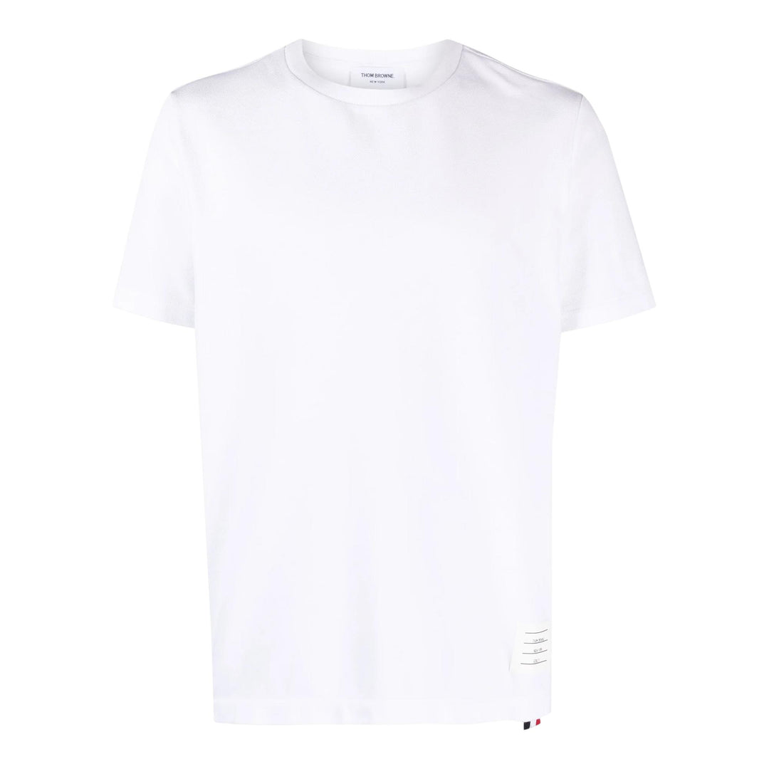 Club21 - Thom Browne - Classic Pique Stripe Tee Men - TEES - White