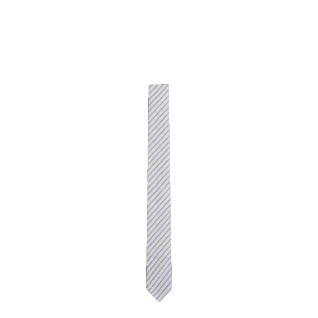 Classic Tie In Wide Uni Stripe Madras Cotton Men