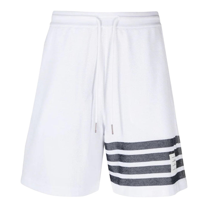 Club21 - Thom Browne - Cotton Pique 4-Bar Shorts Men - SHORTS - Navy