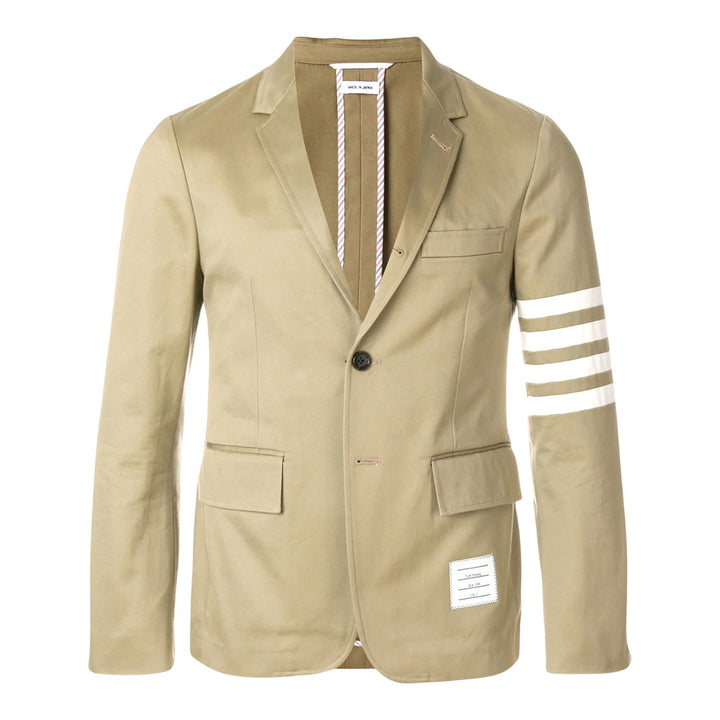 Club21 - Thom Browne - Cotton Twill 4-Bar Unconstructed Classic Sport Coat Men - COATS - Brown