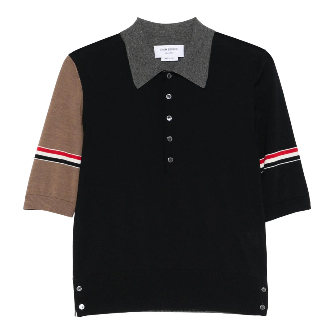 Club21 - Thom Browne - Fine Merino Wool Funmix Polo Men - POLOS - Navy