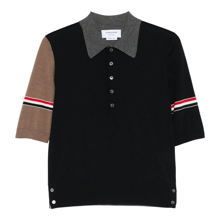 Club21 - Thom Browne - Fine Merino Wool Funmix Polo Men - POLOS - Navy