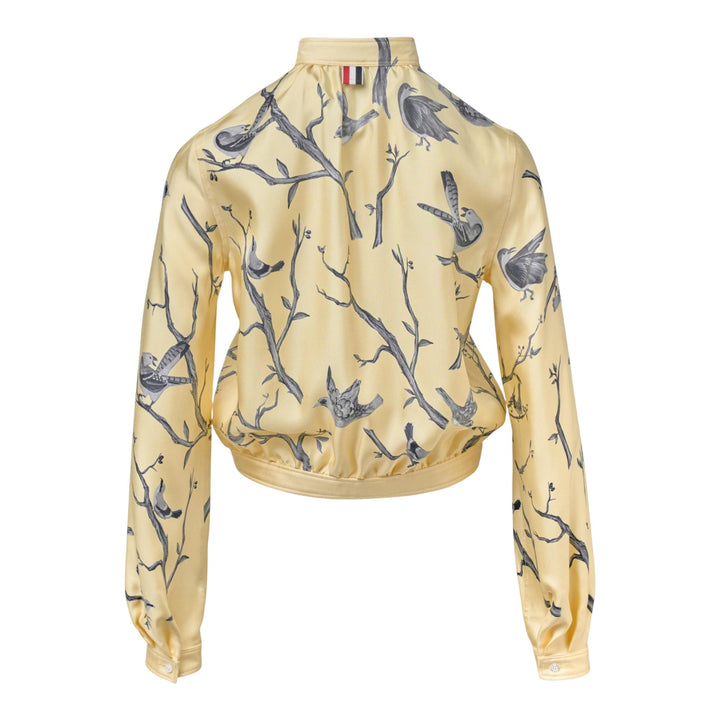 Club21 - Thom Browne - Gathered Blouse With Button Placket Women - BLOUSES - Yellow