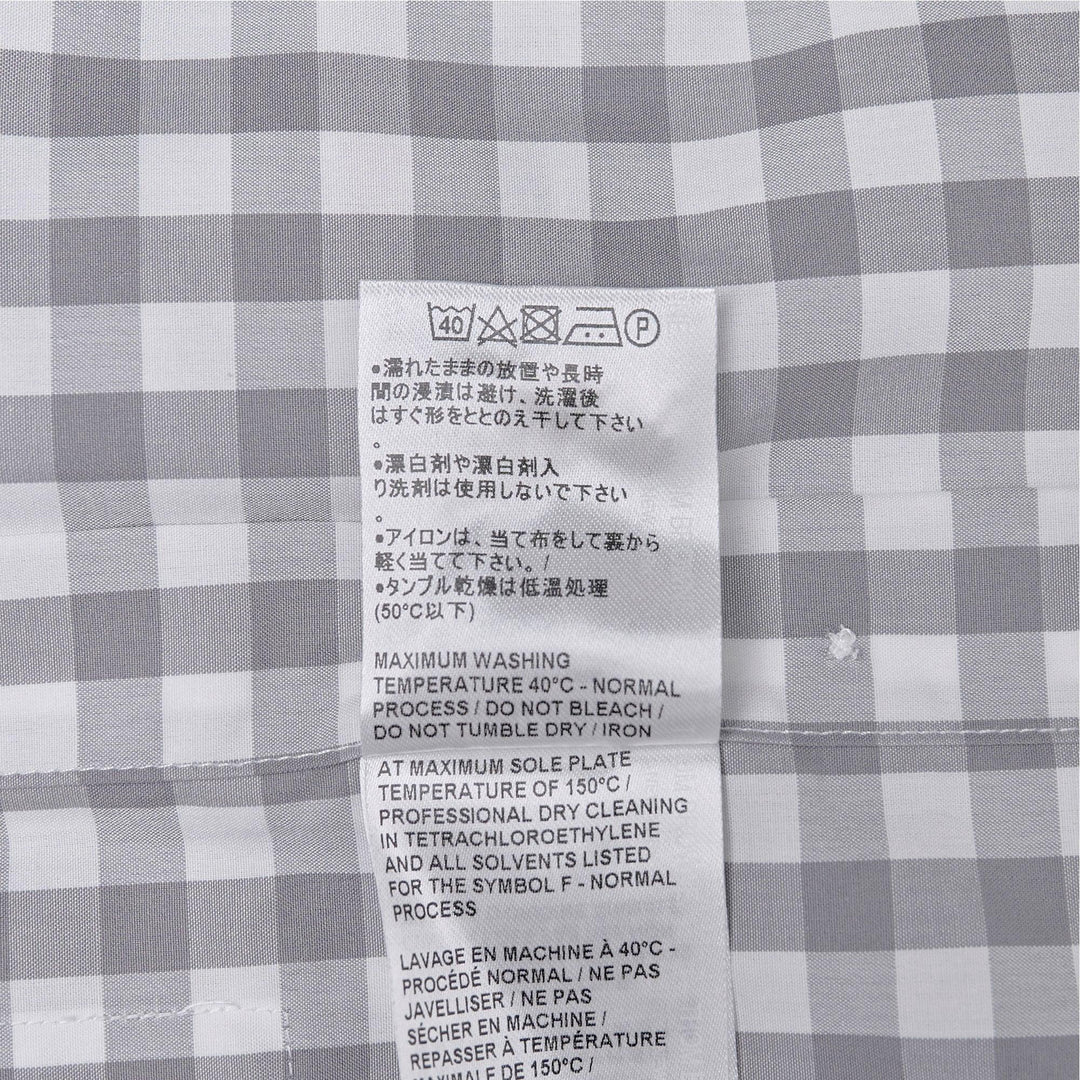 Club21 - Thom Browne - Gingham Check Poplin Armband Shirt Women - BLOUSES - Grey