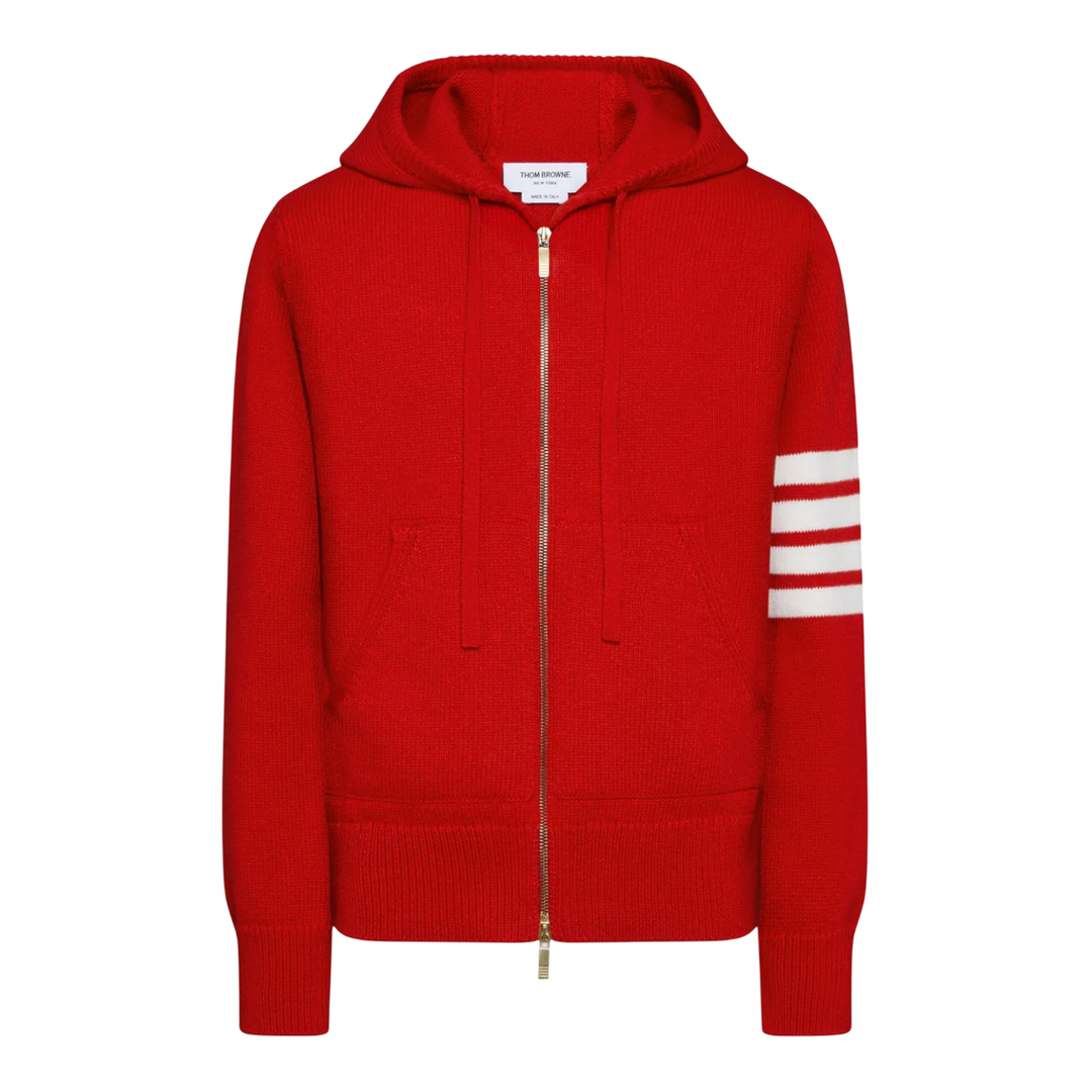 Hector Icon Jersey Intarsia Zip Hoodie