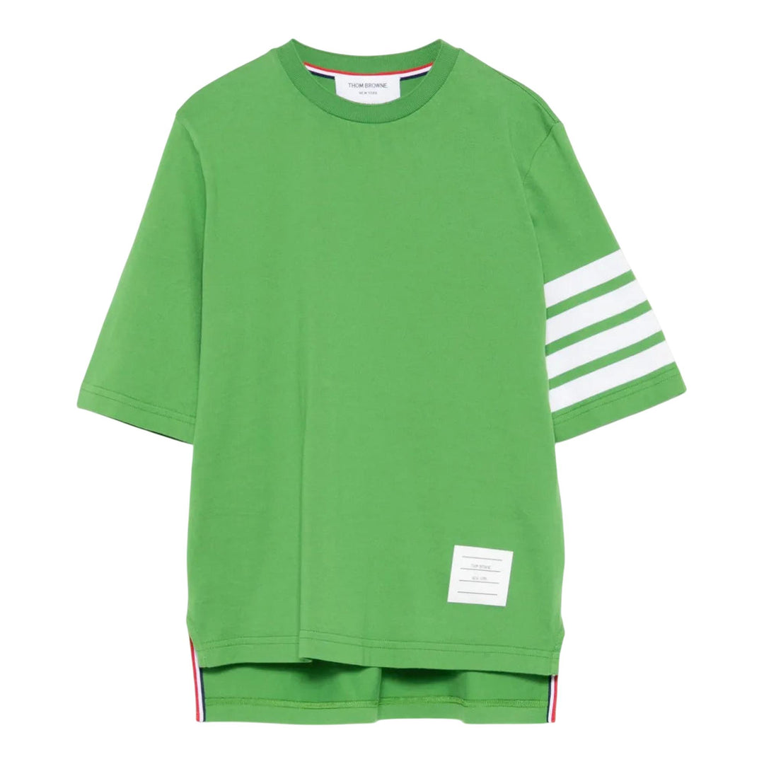 Club21 - Thom Browne - Jersey 4-Bar Short Sleeve Tee Women - TEES - Light Green