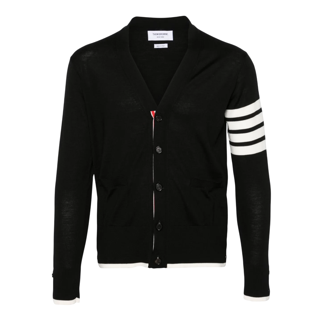 Jersey Stitch Relaxed Fit V Neck Cardigan