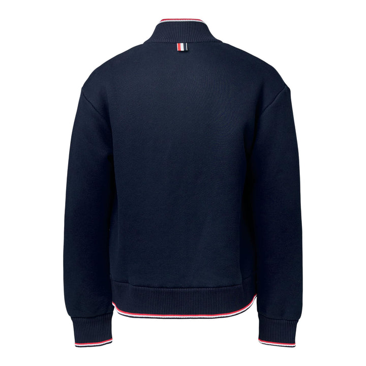 Club21 - Thom Browne - Loopback Oversized Rwb Stripe Jacket Men - SWEATERS - Navy