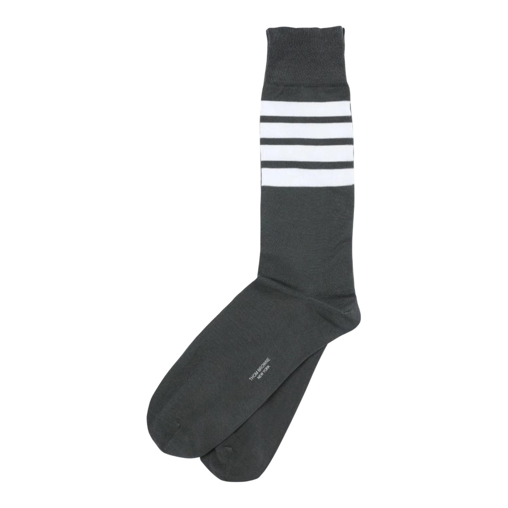 Club21 - Thom Browne - Mid Calf Socks Men - SOCKS - Dark Grey