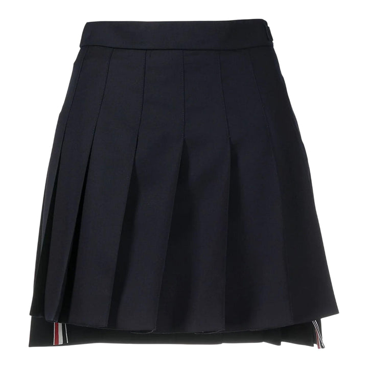 Club21 - Thom Browne - Mini Dropped Back Pleated Skirt - SKIRTS - Navy