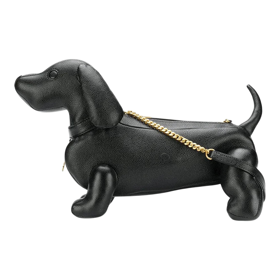 Club21 - Thom Browne - Mini Hector With Chain In Pebble Bag Women - HANDBAGS - Black