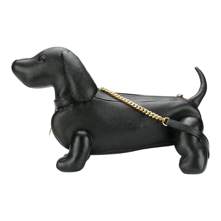 Club21 - Thom Browne - Mini Hector With Chain In Pebble Bag Women - HANDBAGS - Black
