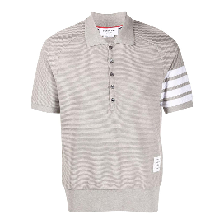 Thom_Browne_Ottoman_4-Bar_Saddle_Sleeve_Polo_Lightgrey