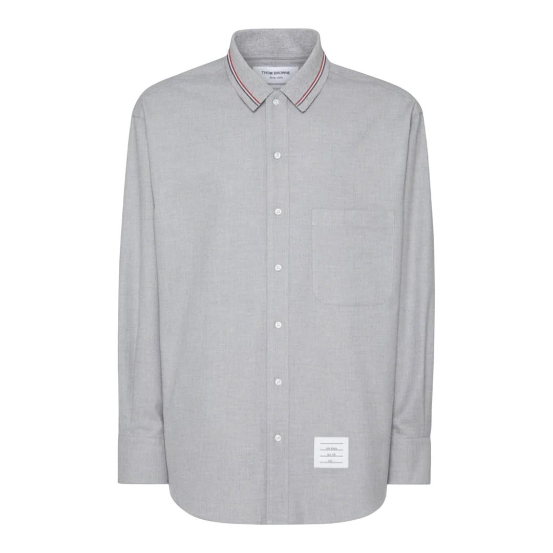Club21 - Thom Browne - Oversized Long Sleeve Shirt Men - SHIRTS - Grey