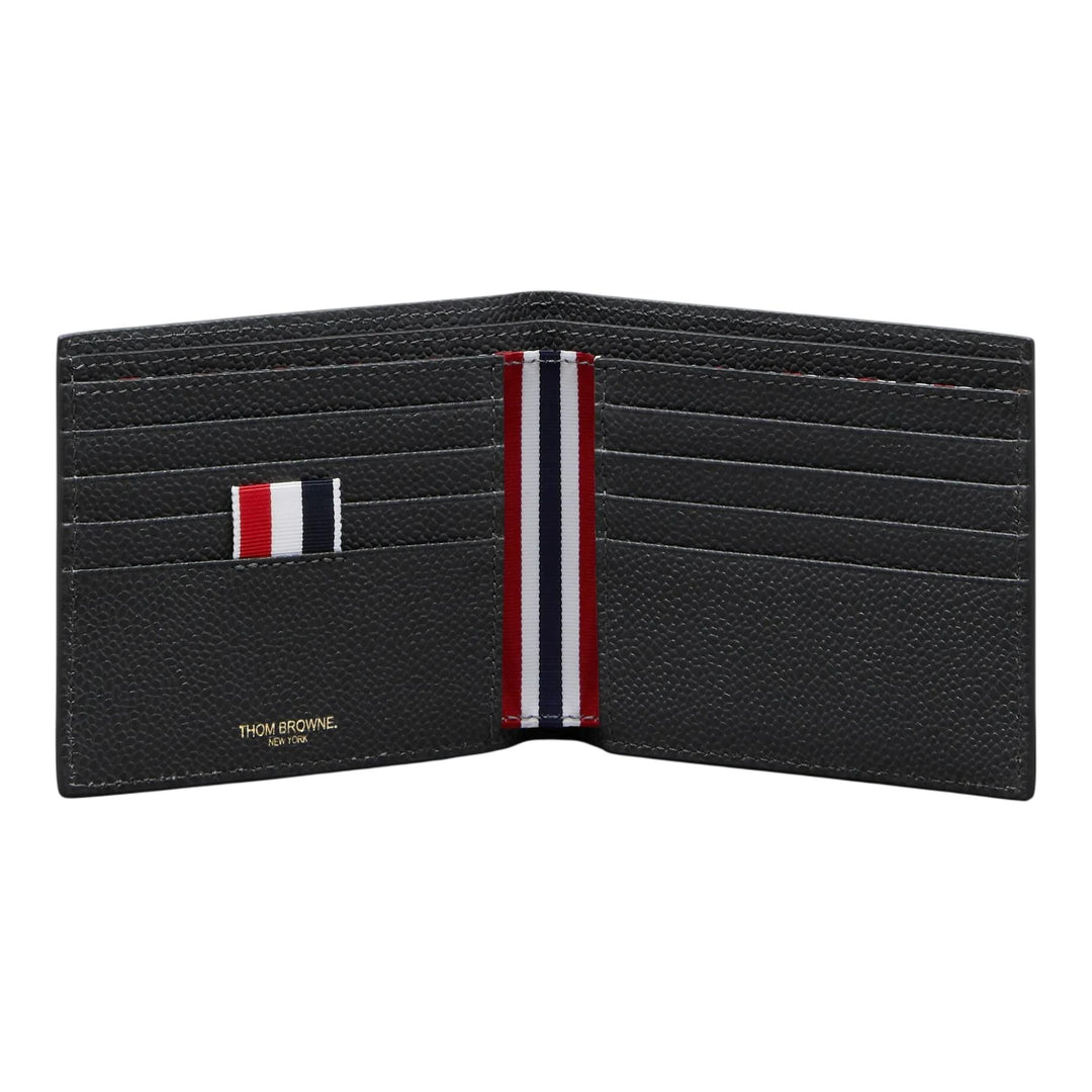 Club21 - Thom Browne - Pebble Grain Bifold Men - BILLFOLDS - Dark Grey