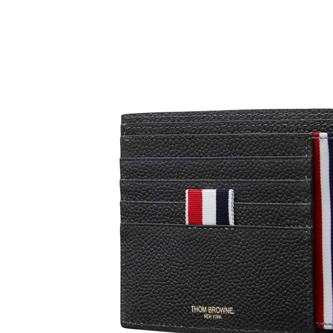 Club21 - Thom Browne - Pebble Grain Bifold Men - BILLFOLDS - Dark Grey