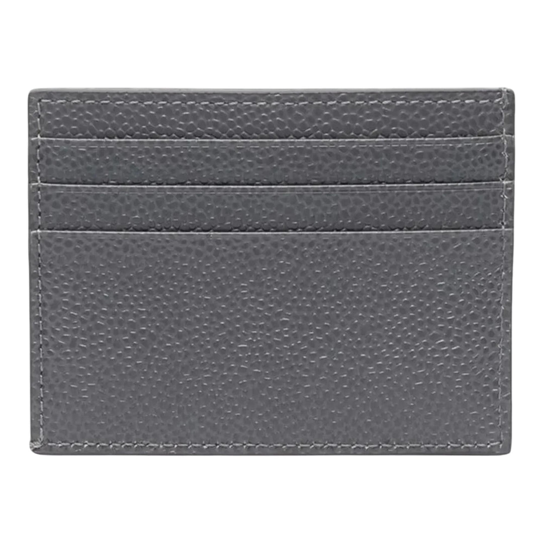 Club21 - Thom Browne - Pebble Grain Note Compartment Card Holder Men - CREDIT CARD SLIP - Charcoal