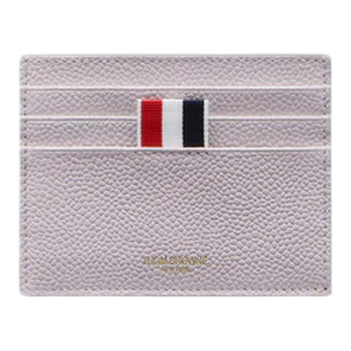 Club21 - Thom Browne - Pebble Grain Note Compartment Card Holder Men - CREDIT CARD SLIP - Pink