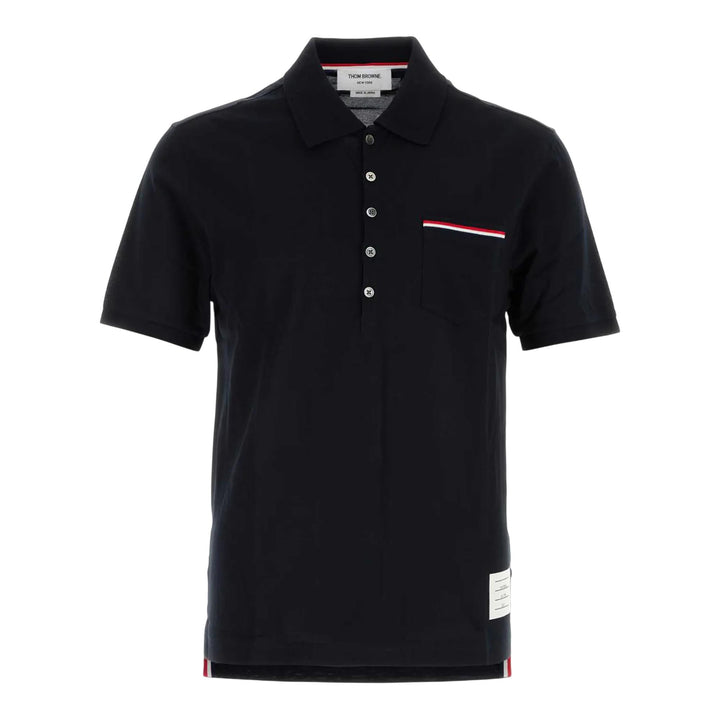 Club21 - Thom Browne - Pocket Polo In Fine Mercerized Men - POLOS - Navy