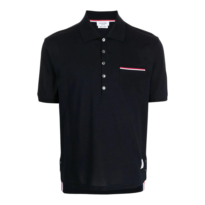 Club21 - Thom Browne - Pocket Polo In Fine Mercerized Men - POLOS - Navy