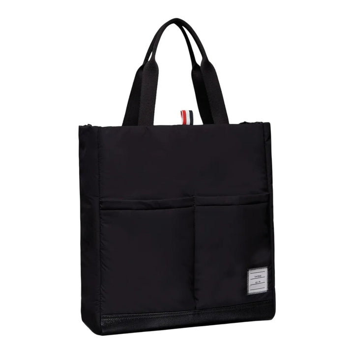 Club21 - Thom Browne - Poly Twill Pocket Tote Men - TOTES - Black