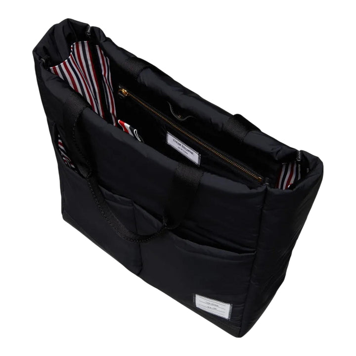 Club21 - Thom Browne - Poly Twill Pocket Tote Men - TOTES - Black