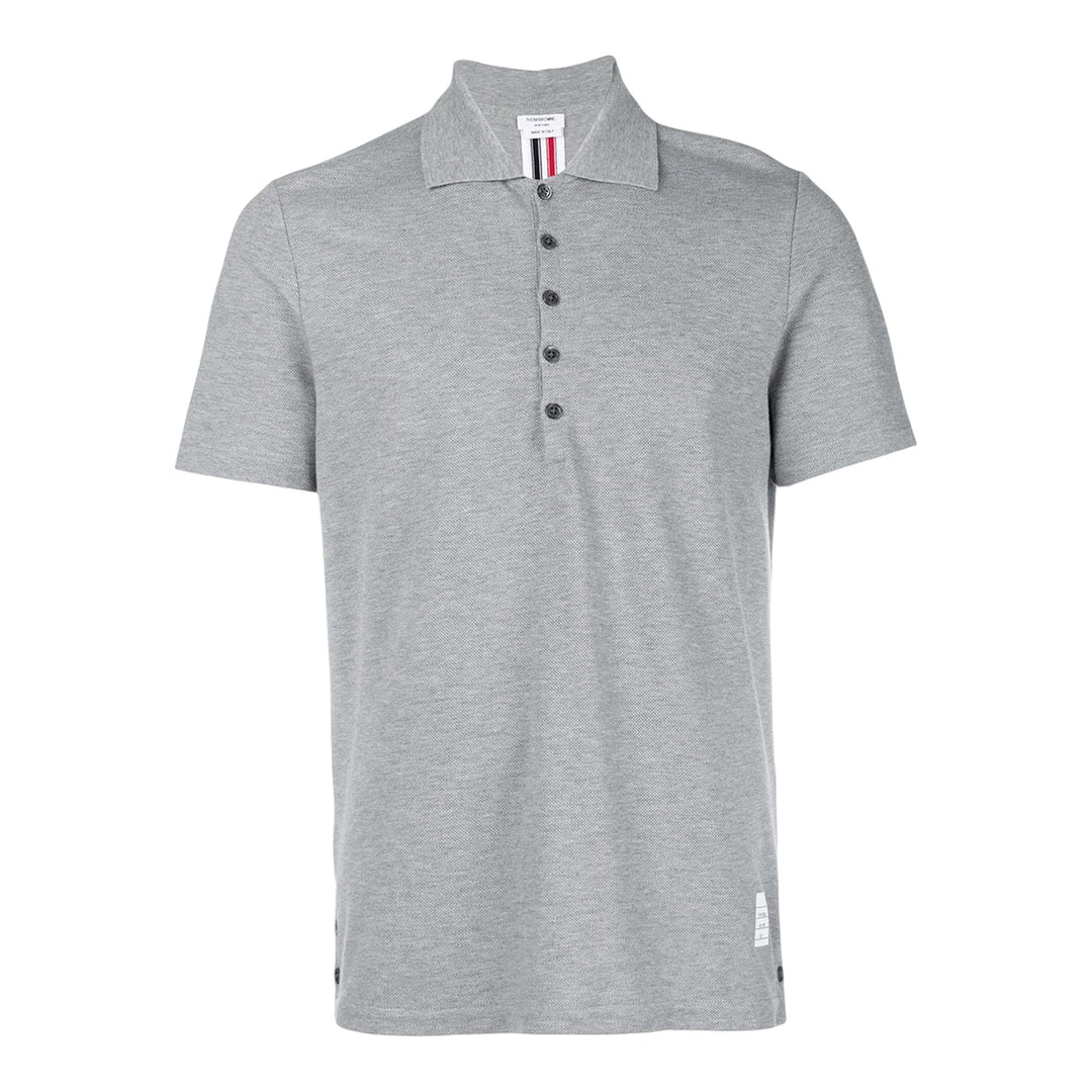 Thom Browne Relaxed Fit Polo Light Grey 1