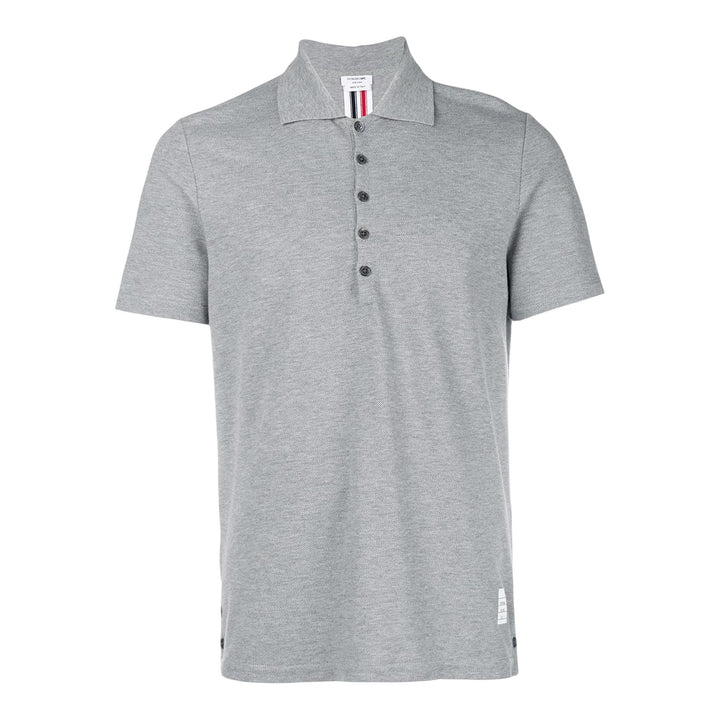 Thom Browne Relaxed Fit Polo Light Grey 1