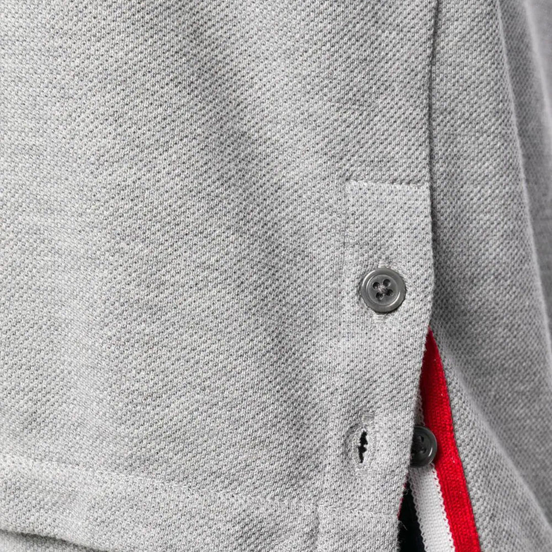 Club21 - Thom Browne - Relaxed Fit Short Sleeve Tee Women - TEES - Light Grey