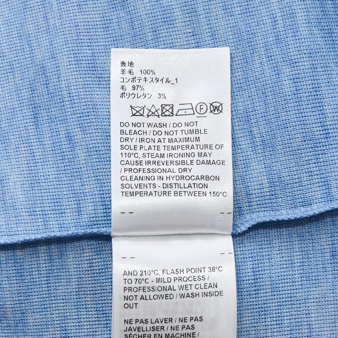 Club21 - Thom Browne - Short Sleeve Rib Cuff Tee - TEES - Light Blue