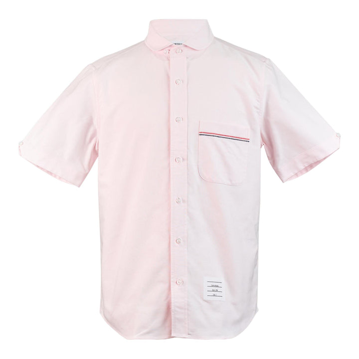 Club21 - Thom Browne - Straight Fit Shawl Collar Shirt - SHIRTS - Pink
