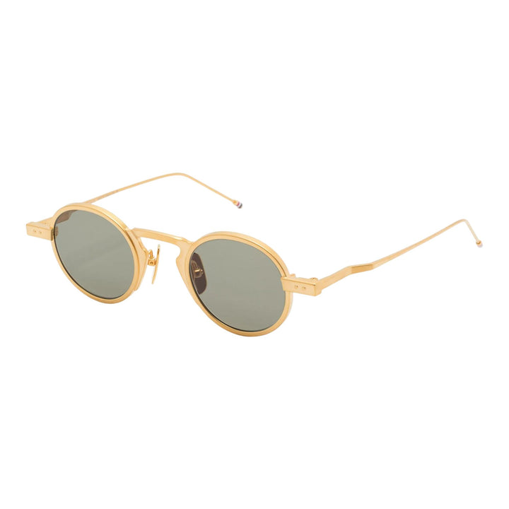 Club21 - Thom Browne - Titanium Round Sunglasses Unisex - EYEWEAR - Gold