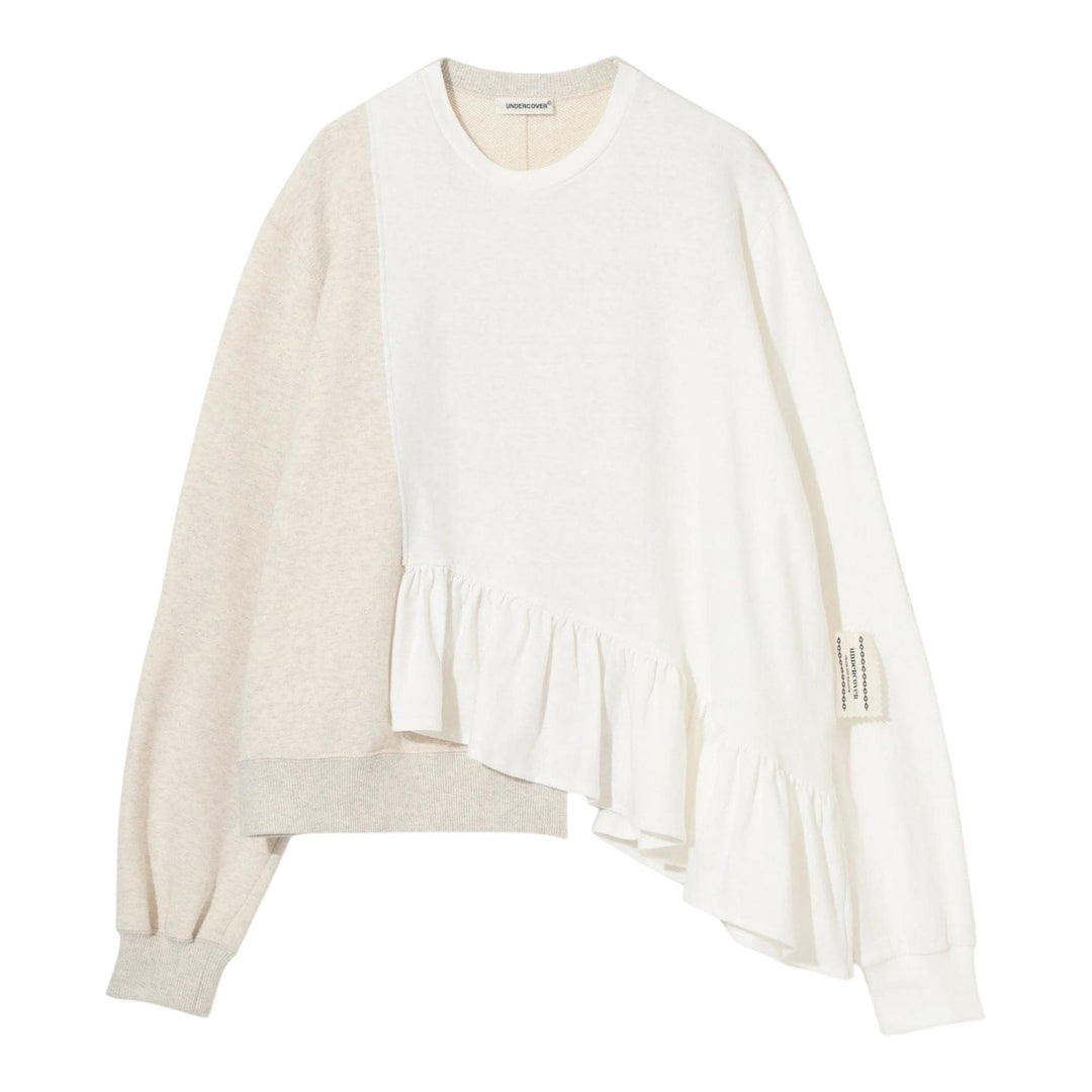 Club21 - UNDERCOVER - Cut And Sew Flounces Pullover - SWEATSHIRTS - Beige