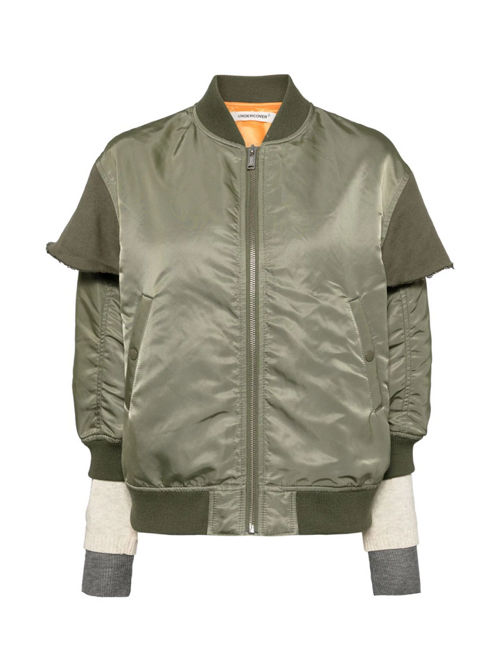 UNDERCOVER_Layered_Sleeve_Bomber-Khaki