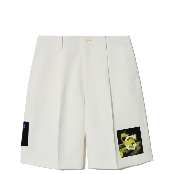 UNDERCOVER_Patch_Shorts_White