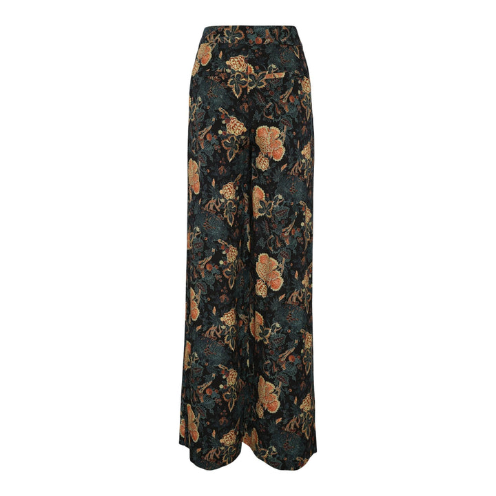 Club21 - Ulla Johnson - Aviva Silk High Waist Wide Leg Pants - PANTS - Blue