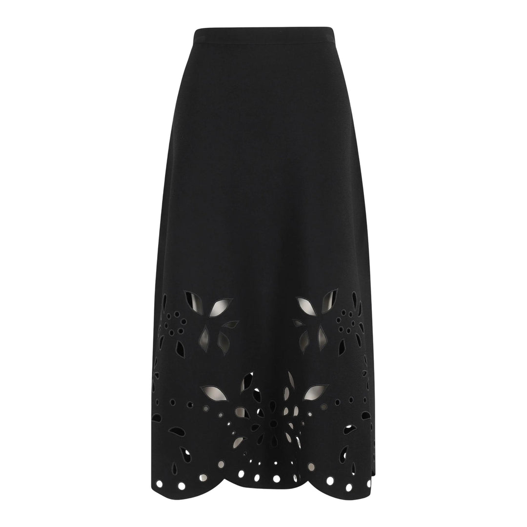 Club21 - Ulla Johnson - Grace Knit Midi Skirt - SKIRTS - Black