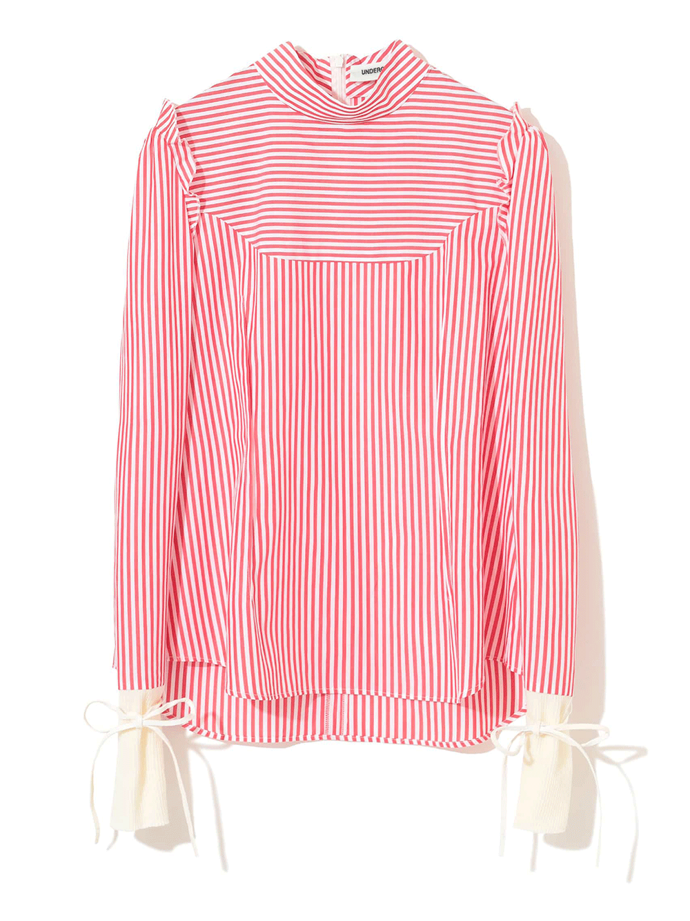 Undercover-Stripped-Blouse-Red-1